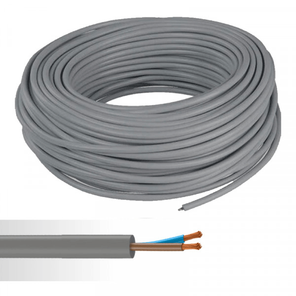 CABLE SOUPLE SE1V 2X1 MM² GRIS IMACAB