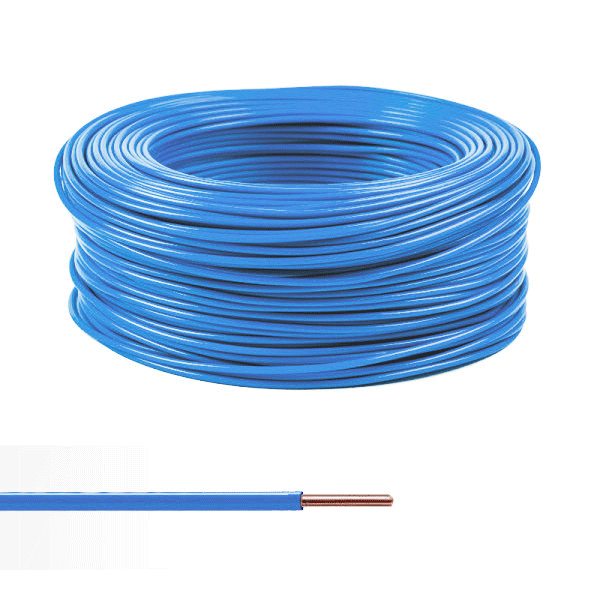 CABLE RIGIDE U500V 2,5MM2 BLEU IMACAB