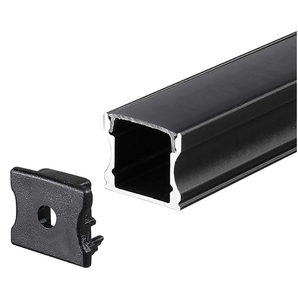 V-TAC PROFILE SLIM ALUMINIUM 3000*17,2MM*14,40MM BLACK APP