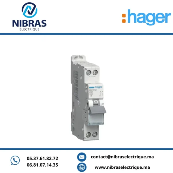 DISJ. 1P+N-32A-6KA-C MJN732 HAGER