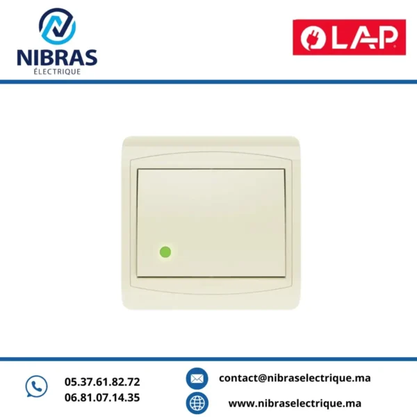 INTERRUPTEUR VA & VIENTLUMINEUX LED GALAXY MARFIL