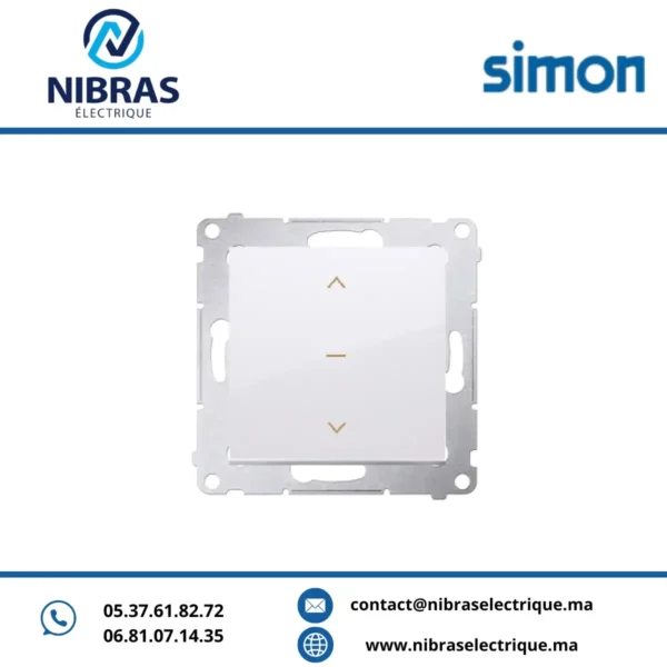 INTERRUPTEUR volet roulant BLANC Simon 54