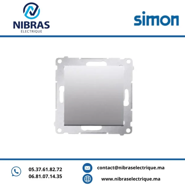 Interrupteur 16AX à vis aluminium Simon 54