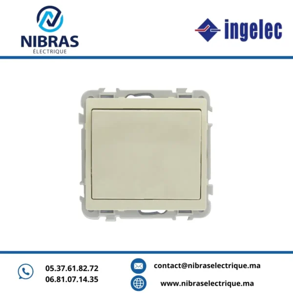 KIT MEC INTERRUPTEUR SIMPLE ALLUMAGE MARFIL INGELEC