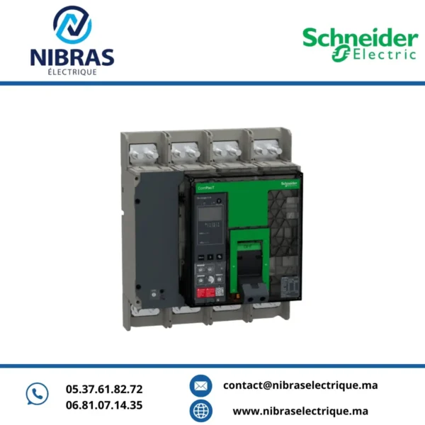 DISJONCTEUR, COMPACT NS 1000N, 50 KA À 415 VCA, 4P, FIXE, 5.0E, 1000 A