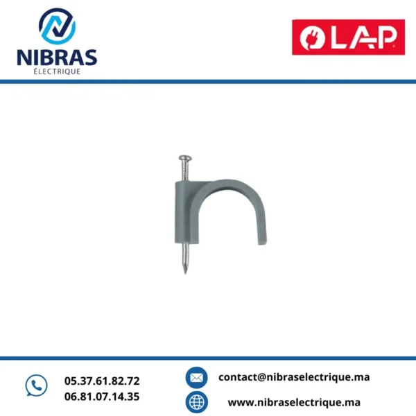 ATTACHES FIL ELECTRIQUES 12MM LAP (Boite de 100 pcs)