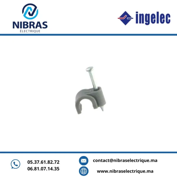 ATTACHES FIL ELECTRIQUES 5MM (100/PQT) INGELEC