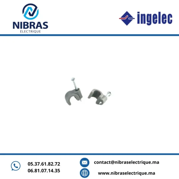 ATTACHES FIL ELECTRIQUES 7MM (100/PQT) INGELEC
