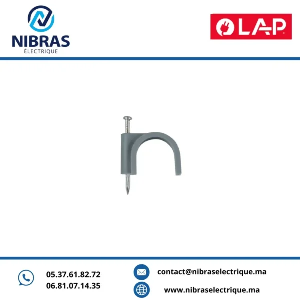 ATTACHES FIL ELECTRIQUES 7MM LAP (Boite de 100 pcs)