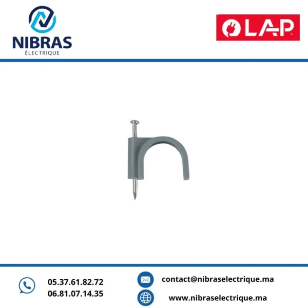 ATTACHES FIL ELECTRIQUES 8MM LAP (Boite de 100 pcs)