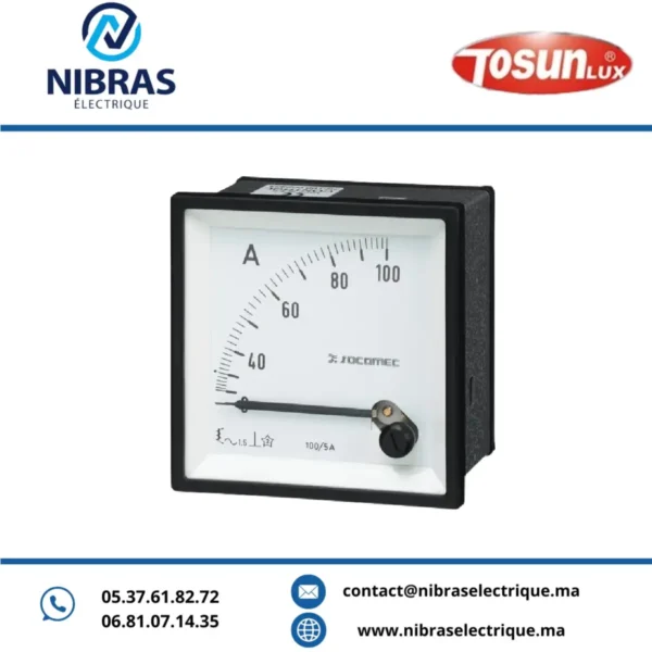 AMPERMETRE 72X72 0-60A 220V DIRECT TOSUN
