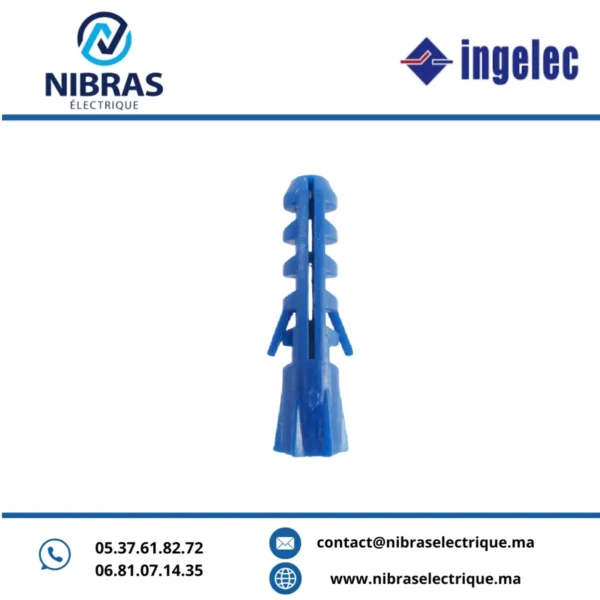 BOITE DE (100/PS) CHEVILLES PLASTIQUES 8MM INGELEC