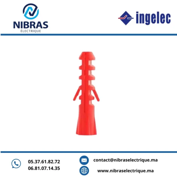 BOITE DE (50/PS) CHEVILLES PLASTIQUES 10MM² INGELEC