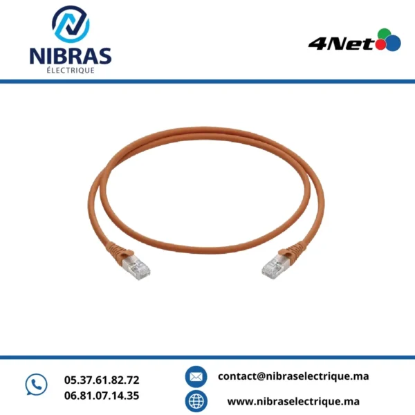 CORDON DE BRASSAGE FTP CAT6A 1M 4NET