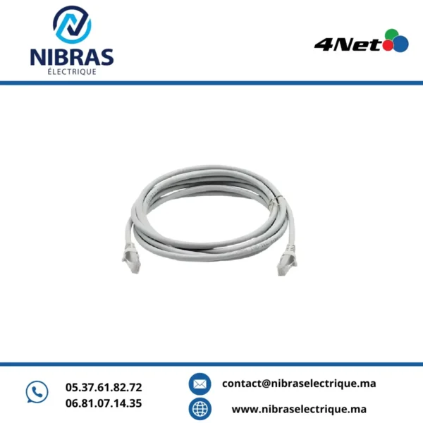 CORDON DE BRASSAGE UTP CAT6 5M 4NET
