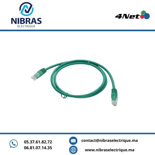CORDON DE BRASSAGE UTP CAT6A 10M 4NET