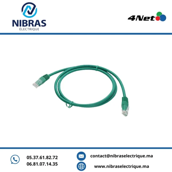 CORDON DE BRASSAGE UTP CAT6A 1M 4NET