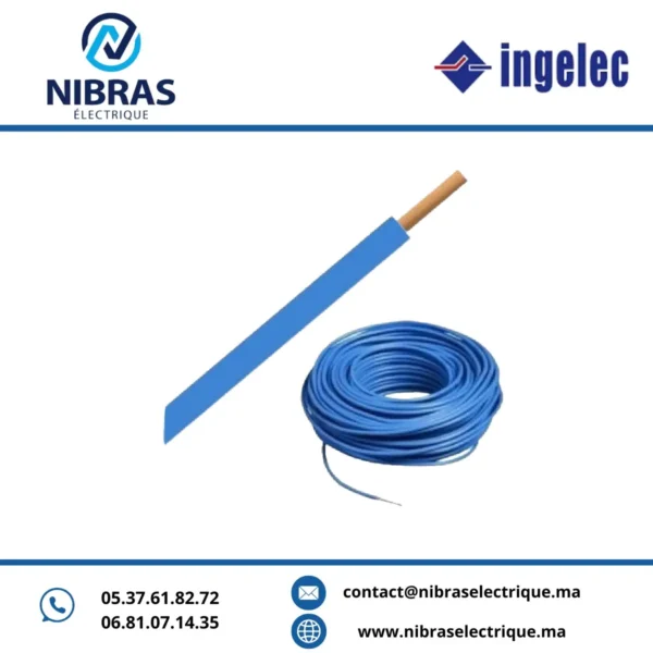 CABLE RIGIDE H07VR 10MM² BLEU IMACAB