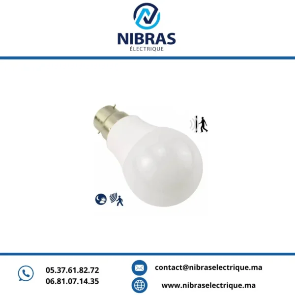 LAMPE LED DETECTEUR DE MOUVEMENT B22