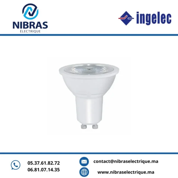 LAMPE LED GU10 7W 6500K INGELEC