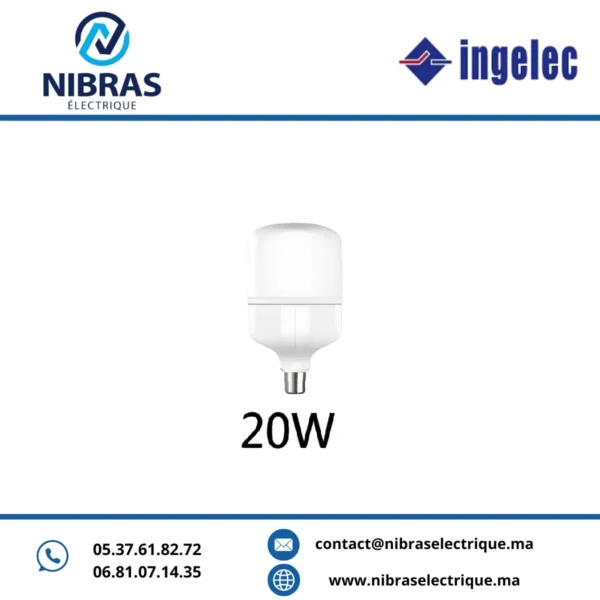 LAMPE LED HIGH POWER 20W B22B INGELEC