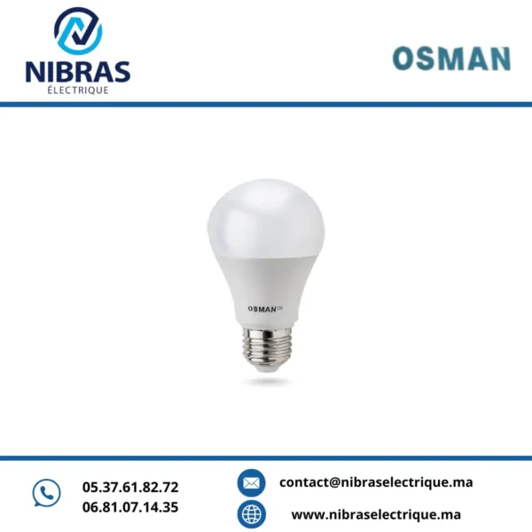 LAMPE STD A60 LED 12W E27 OSMAN 6500K