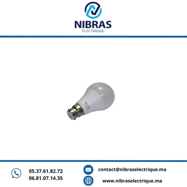 LAMPE STANDARD 9W B22 6500K ADAWCOM