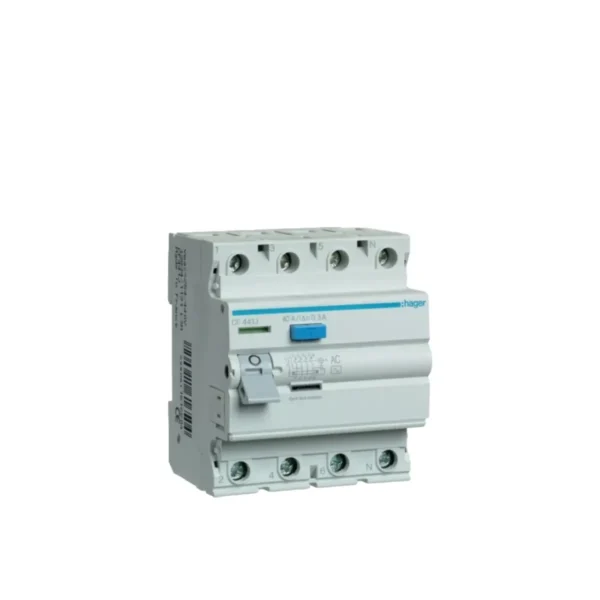 Interrupteur Différentiel 4P 40A 300mA Type AC – HAGER – Sécurité Électrique