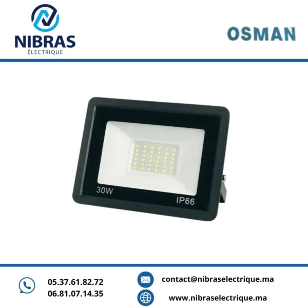 PROJECTEUR LED 30W SMD 6500K OSMAN