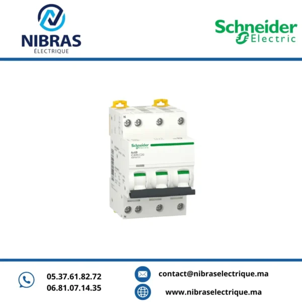 DISJ ACTI9 IC40N 3P+N 20A C A9P54720 SCHNEIDER