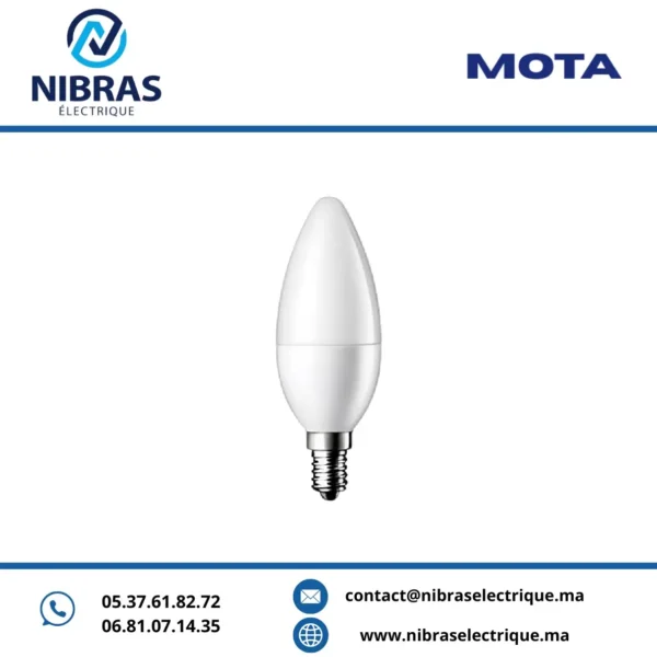 LAMPE FLAM LED C37 7W E14 OSMAN 6500°K DEP