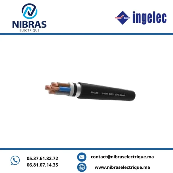 CABLE RIGIDE U1000 CUIVRE R02V 4X1.5MM2 IMACAB