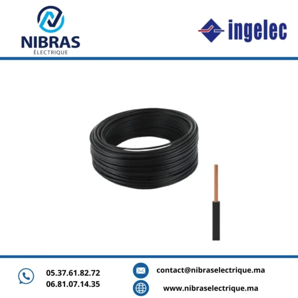 CABLE RIGIDE U500V 1,5MM2 NOIR IMACAB / NEXANS