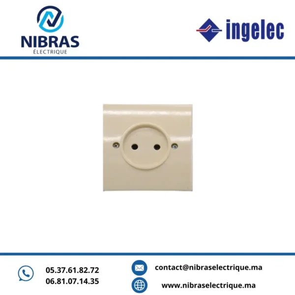 PRISE 2P IVOIRE TICHKA2 INGELEC