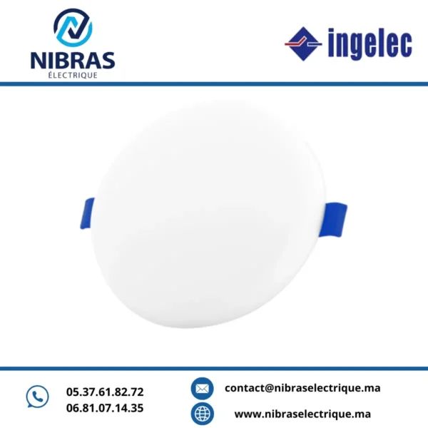 PANEL LED AJUSTABLE 36W ROND ENCASTRE BLANCHE INGELEC