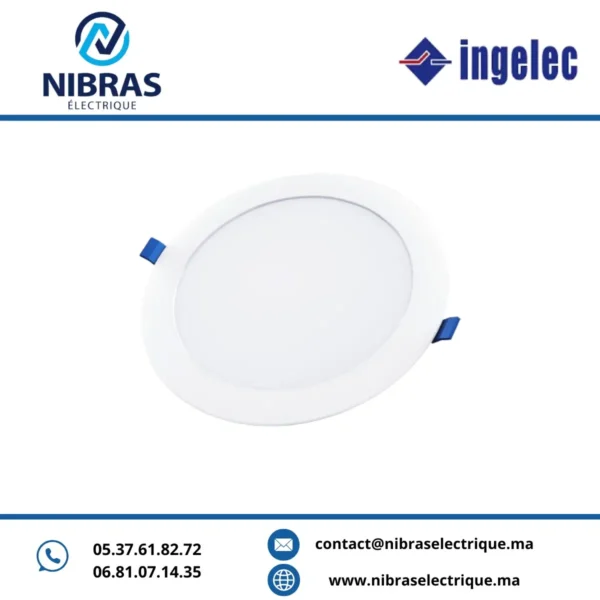 PANEL LED ENCASTRE ROND 06W BACKLITE  INGELEC