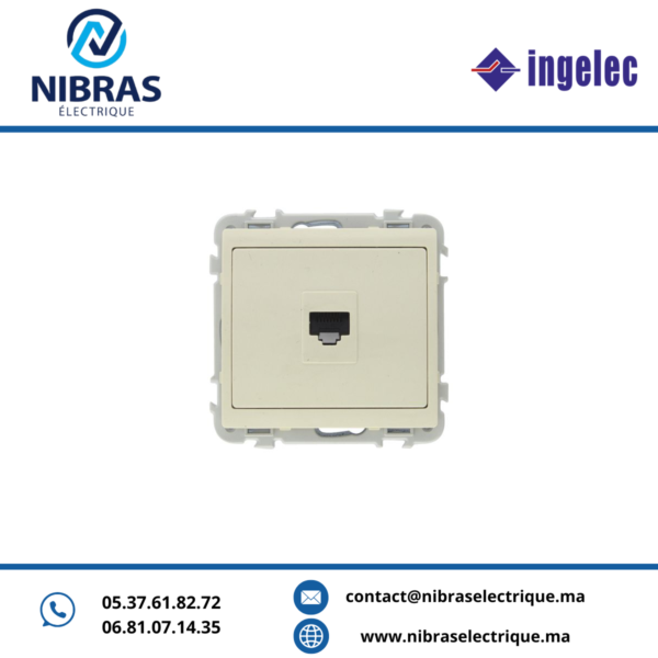 KIT MECANISME PRISE INFO RJ45 CAT5 UTP INGELEC