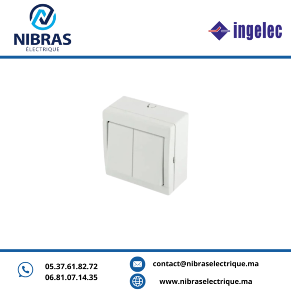 INTERRUPTEUR DOUBLE ALLUMAGE LOGO INGELEC