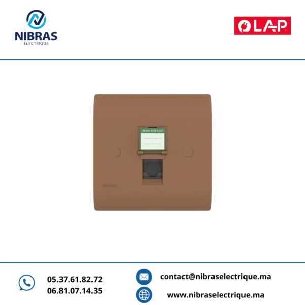 PRISE RJ12 CAT.3 OBTURATEURS MARFIL
