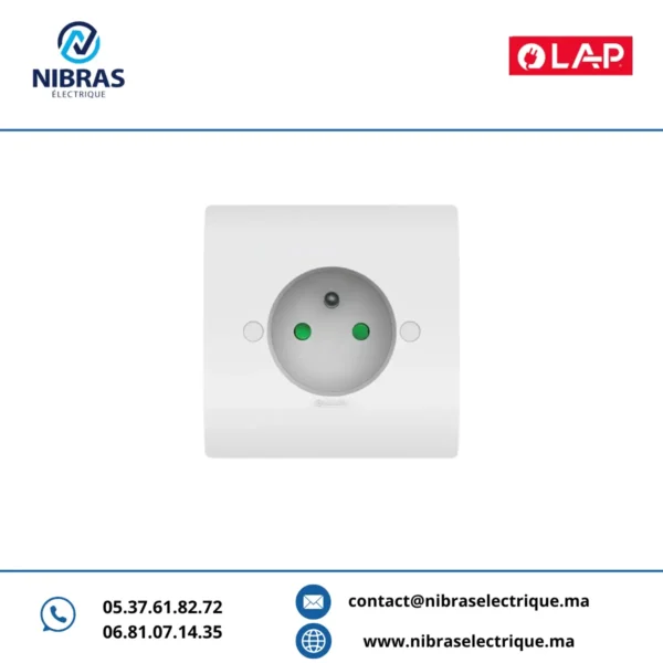 PRISE DECOURANT 2P + T ORIENT BLANC
