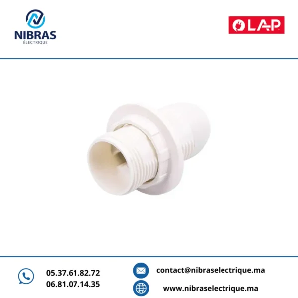 DOUILLE E14 SIMPLE ITRI BLANC