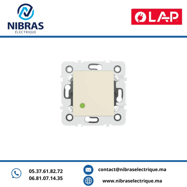 INTERRUPTEUR VA & VIENT LUMINEUX LED Millenium MARFIL