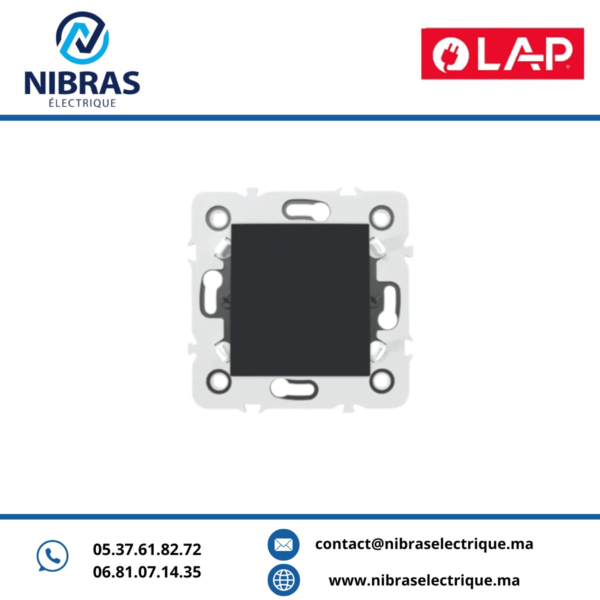 INTERRUPTEUR SIMPLE ALLUMAGE Millenium GRIS NOIR