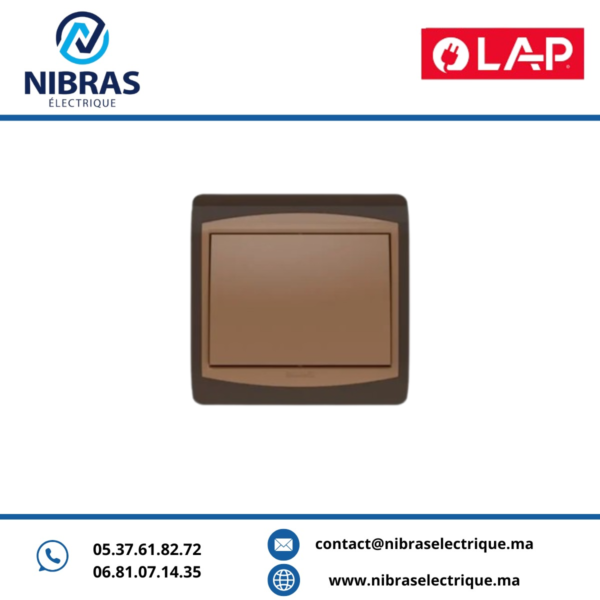 INTERRUPTEUR SIMPLE ALLUMAGE GALAXY MARRON