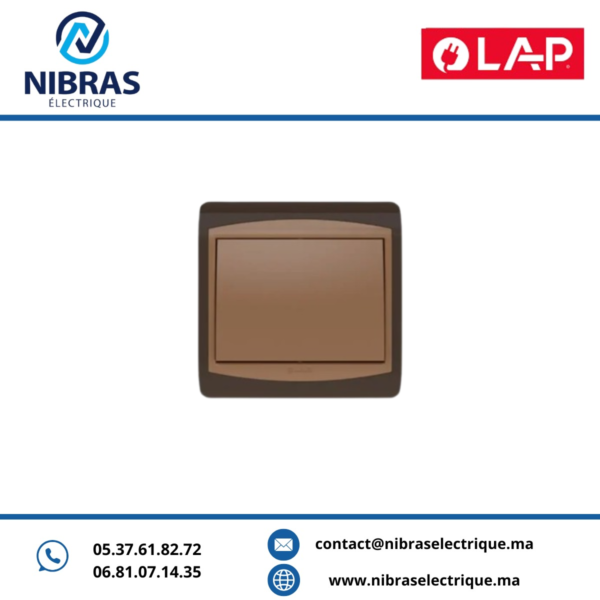 INTERRUPTEUR PERMUTATEUR GALAXY MARRON