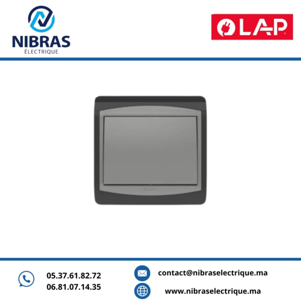 INTERRUPTEUR PERMUTATEUR GALAXY GRIS