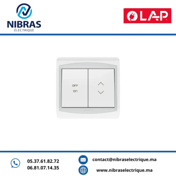 INTERRUPTEUR MEC INVERSEUR ON/OFF GALAXY BLANC