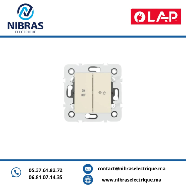 INTERRUPTEUR INVERSEUR ON/OFF Millenium MARFIL