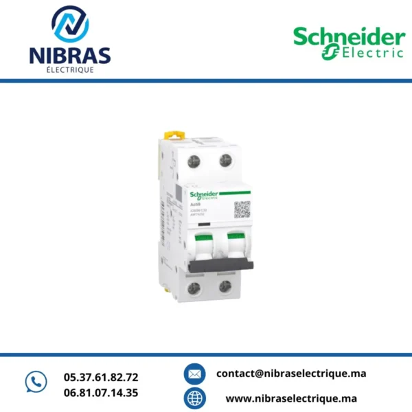 Disjoncteur IC60N 2P 32A A9F74232 Schneider