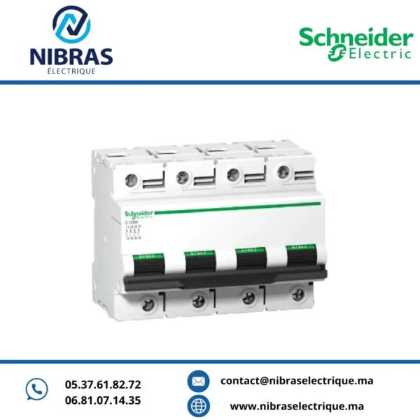 DISJONCTEUR C120N 4P 80A 10KA SCHNEIDER